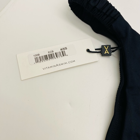 NWT Vitamin A Zuri Bikini Bottom in Black. MSRP $110. Size:4/XS - Picture 11 of 12